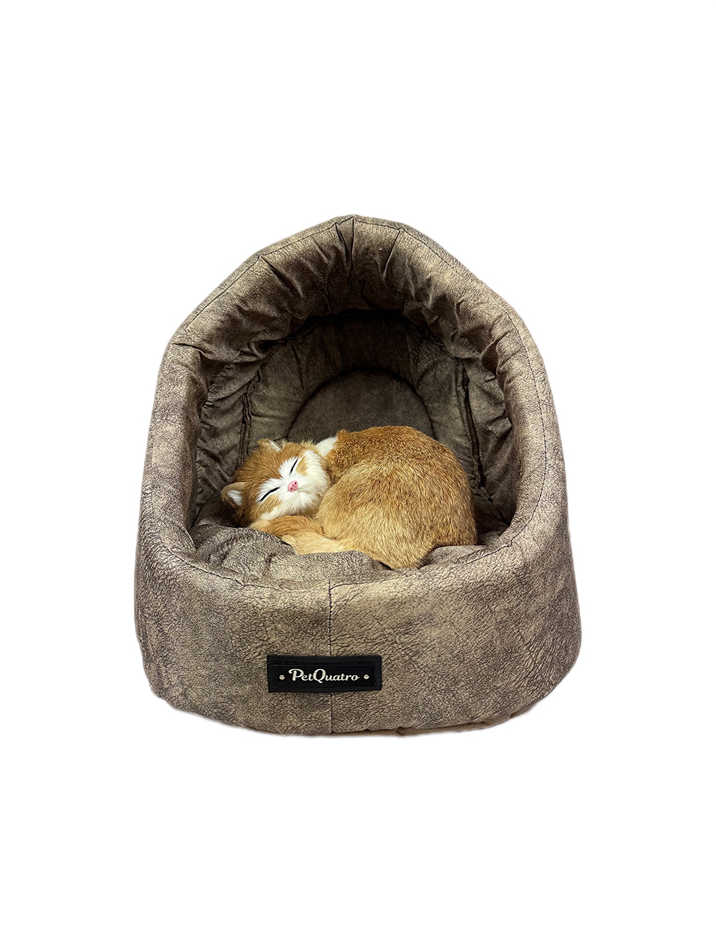 Kuschelhöhle für Katzen in Beige