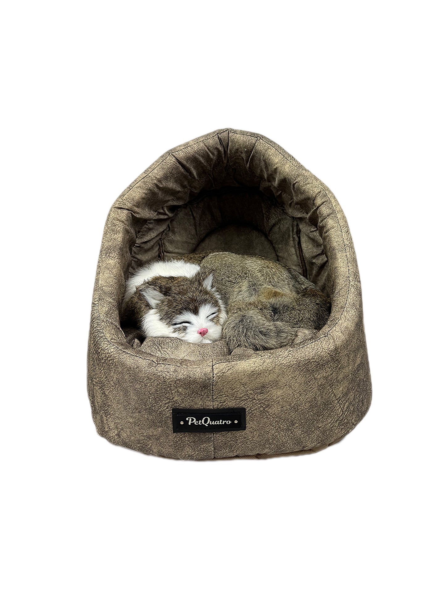 Kuschelhöhle für Katzen in Beige