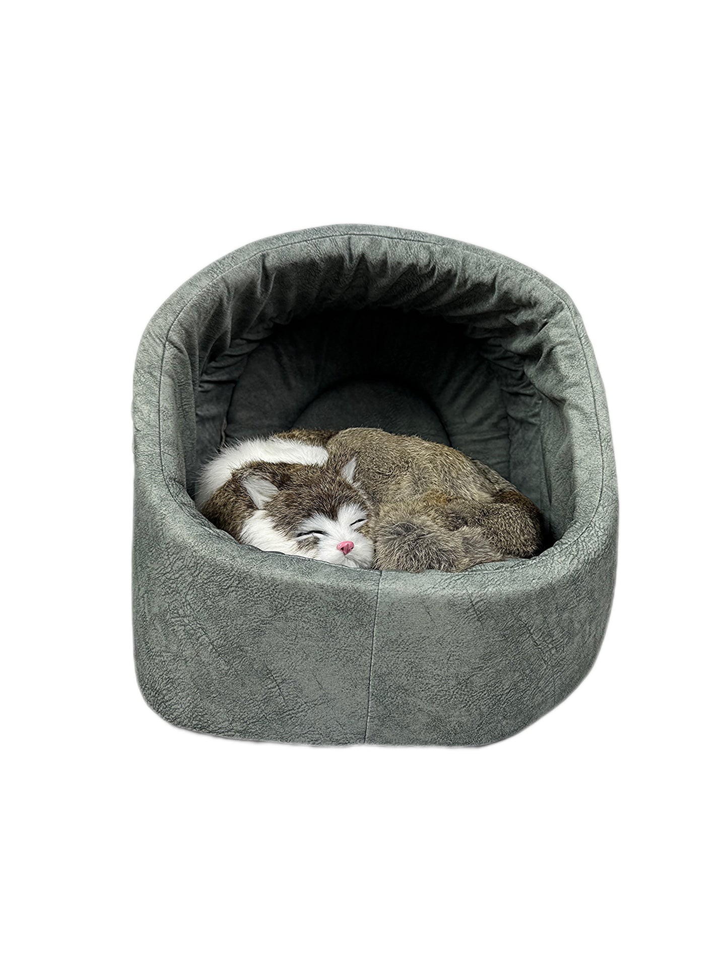Kuschelhöhle für Katzen in Grau