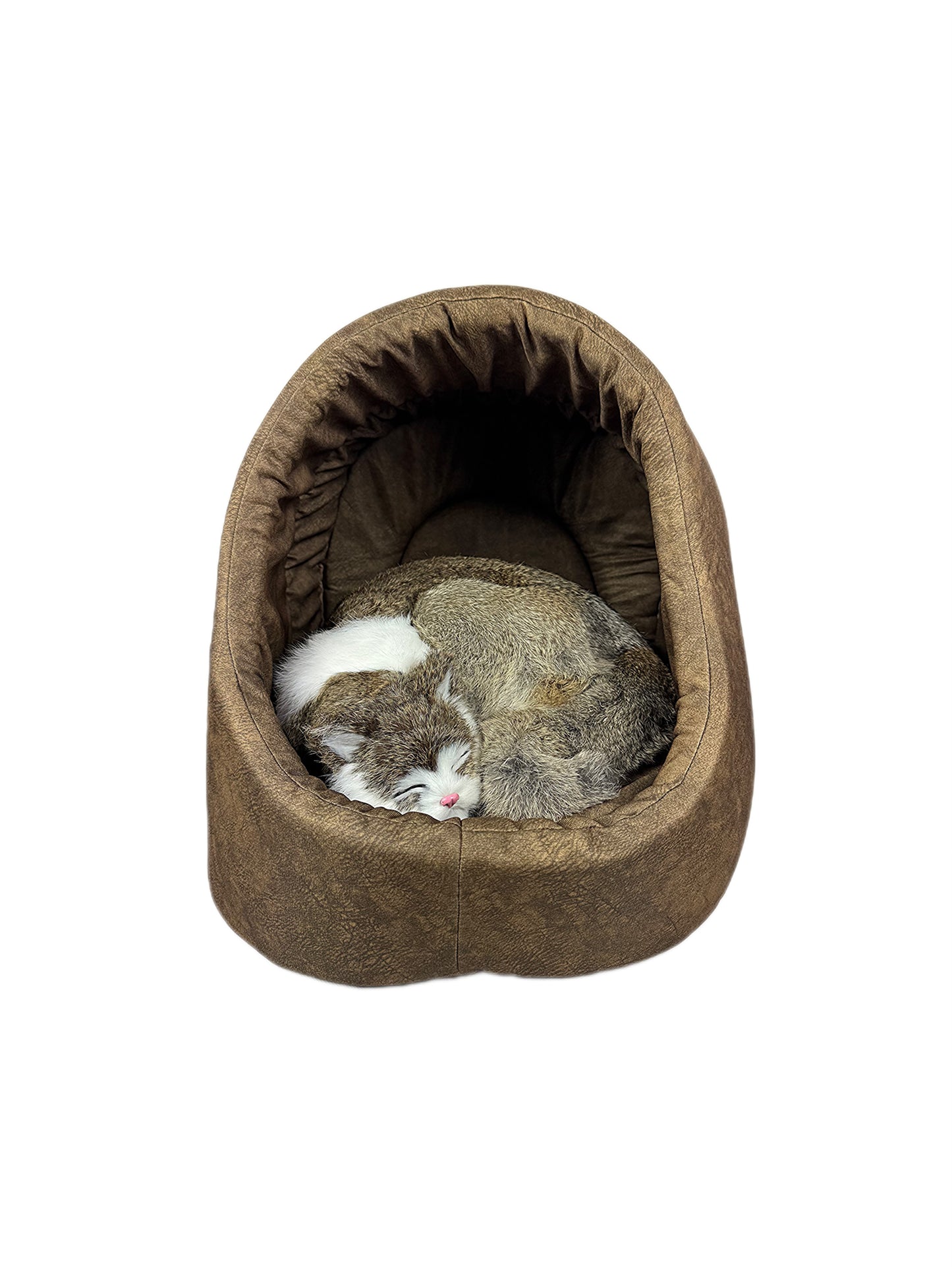 Kuschelhöhle für Katzen in Braun