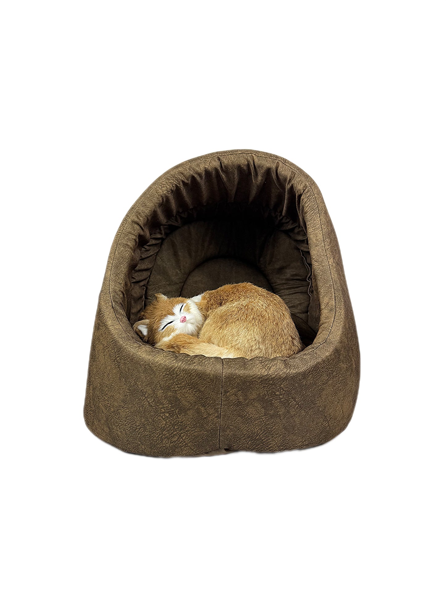 Kuschelhöhle für Katzen in Braun