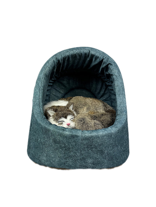 Kuschelhöhle für Katzen in Blau