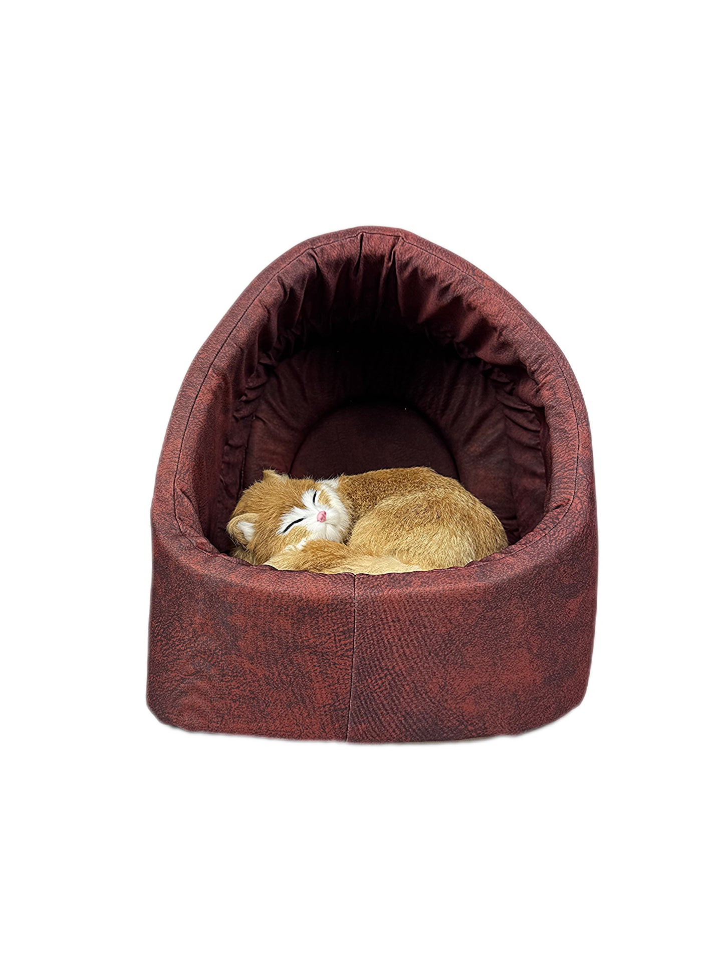Kuschelhöhle für Katzen in Rot