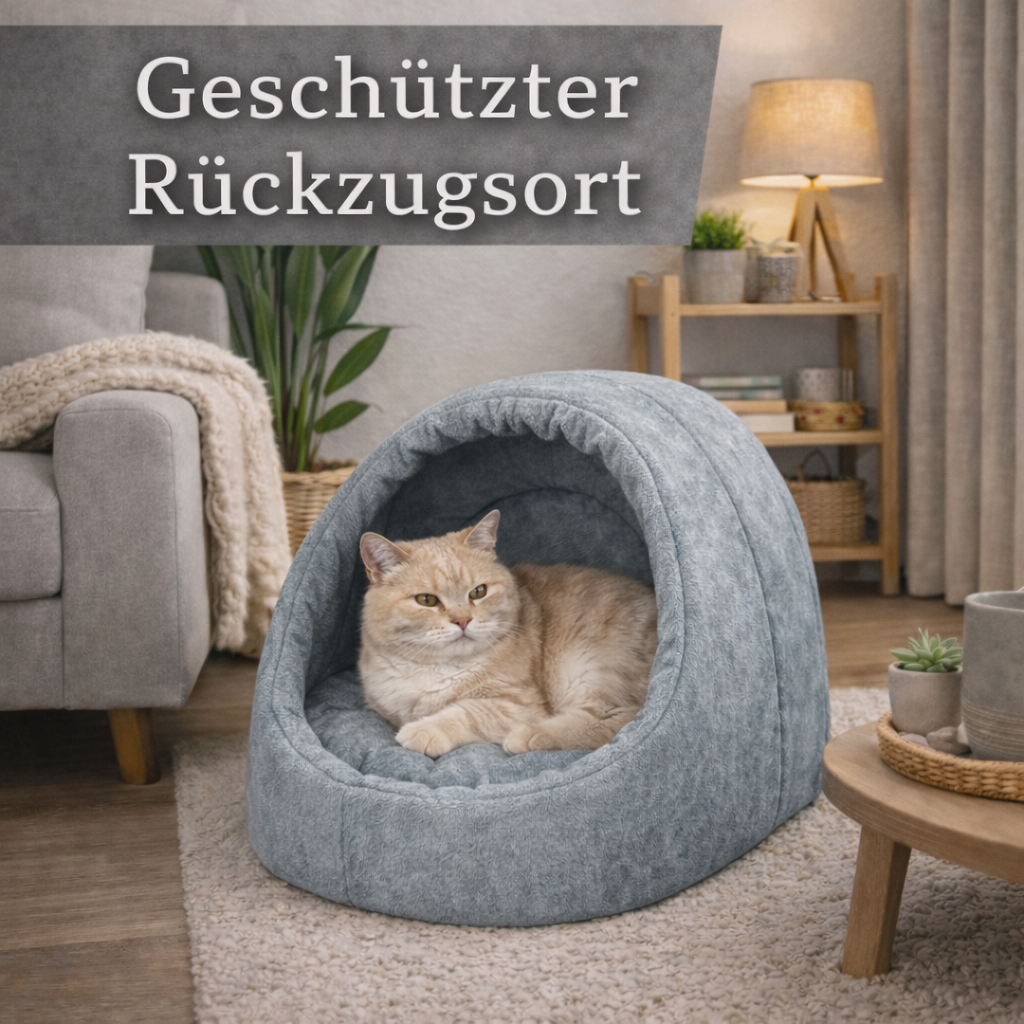 Kuschelhöhle für Katzen (Grau)