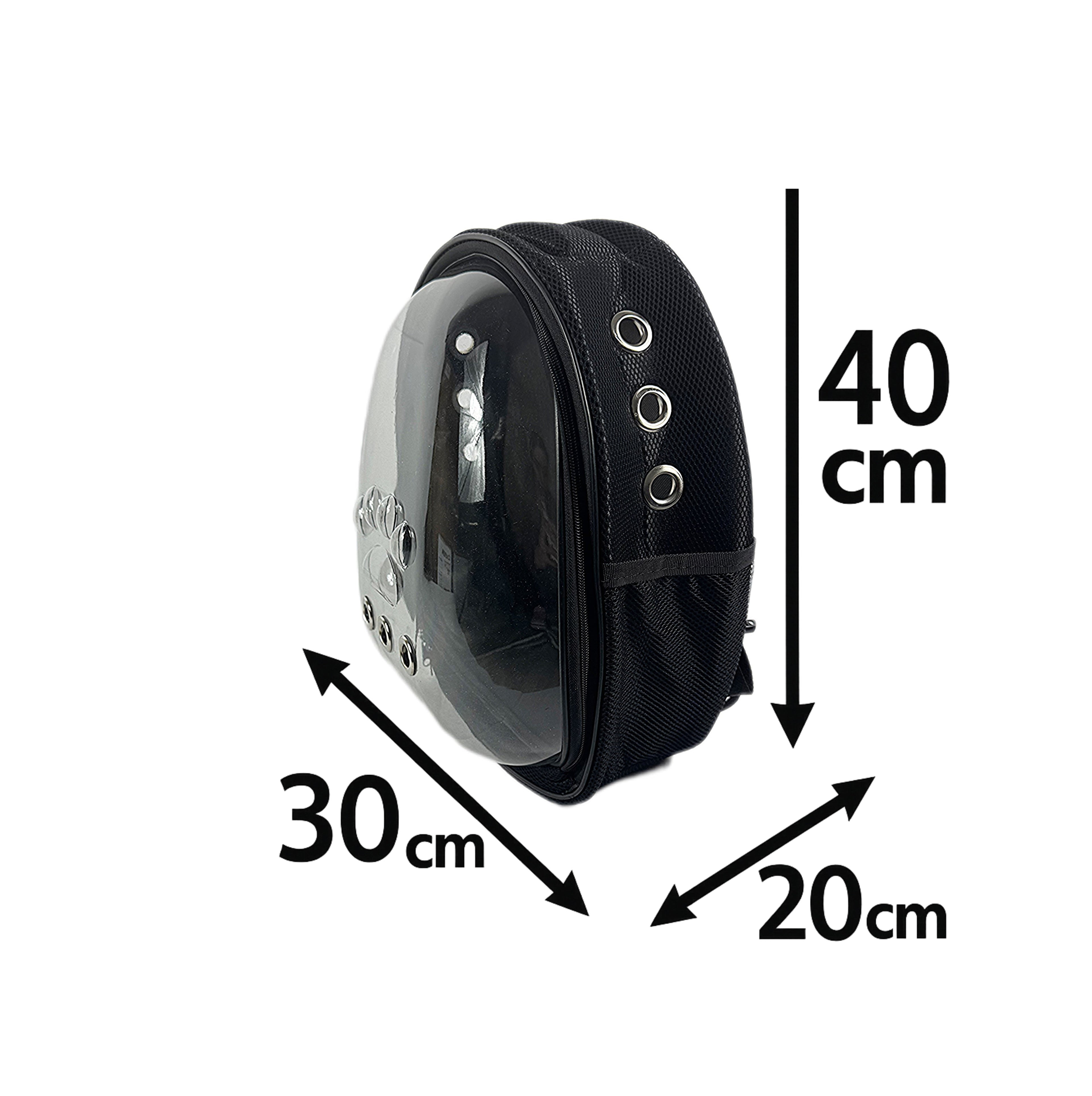 Astronauten-Rucksack für Katzen (Schwarz)