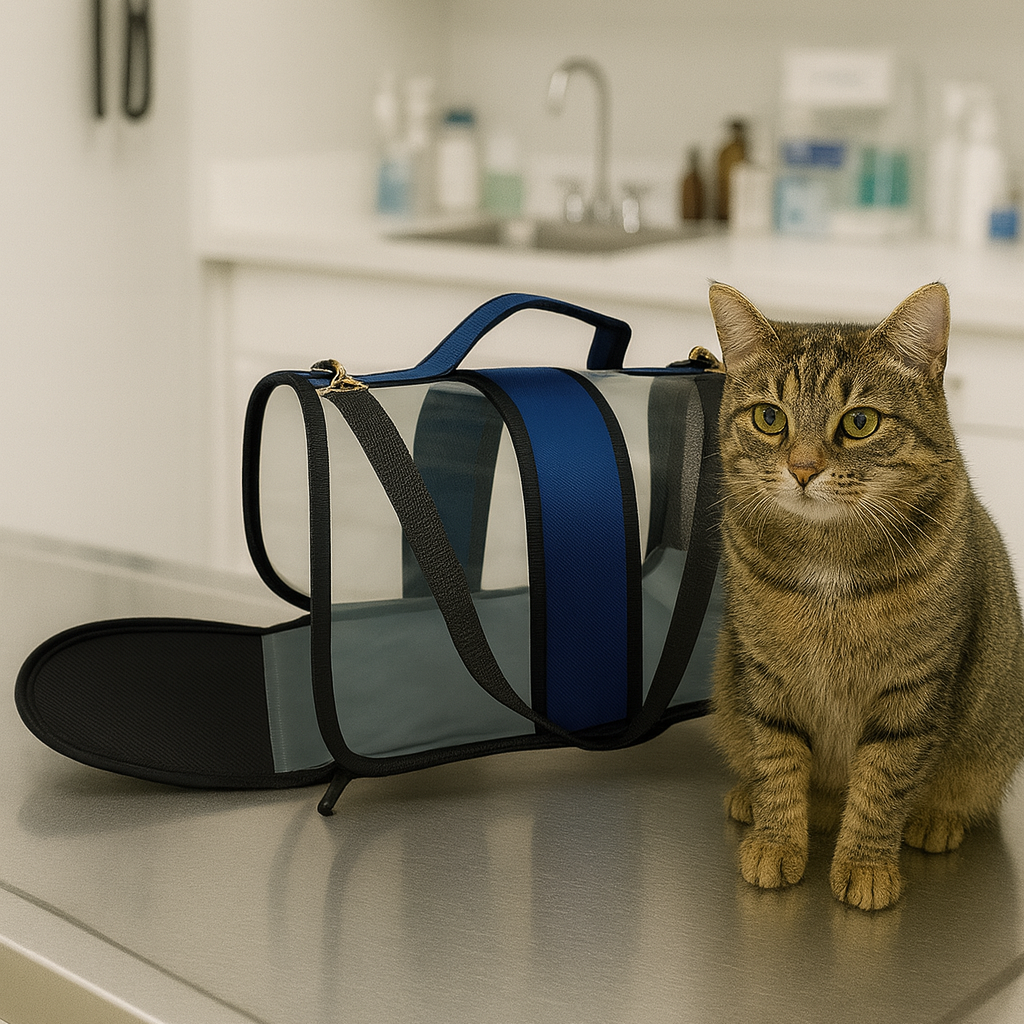 Transporttasche für Katzen (Blau)