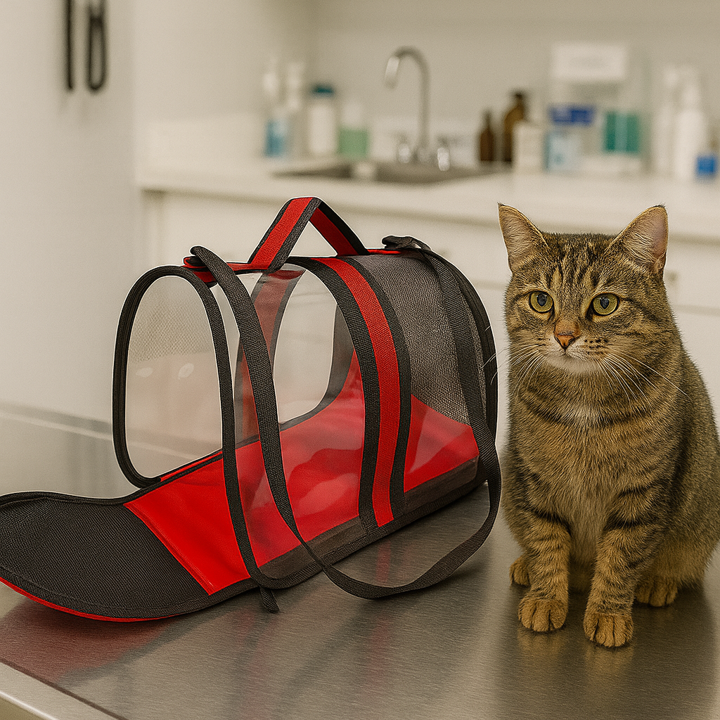 Transporttasche für Katzen (Rot)