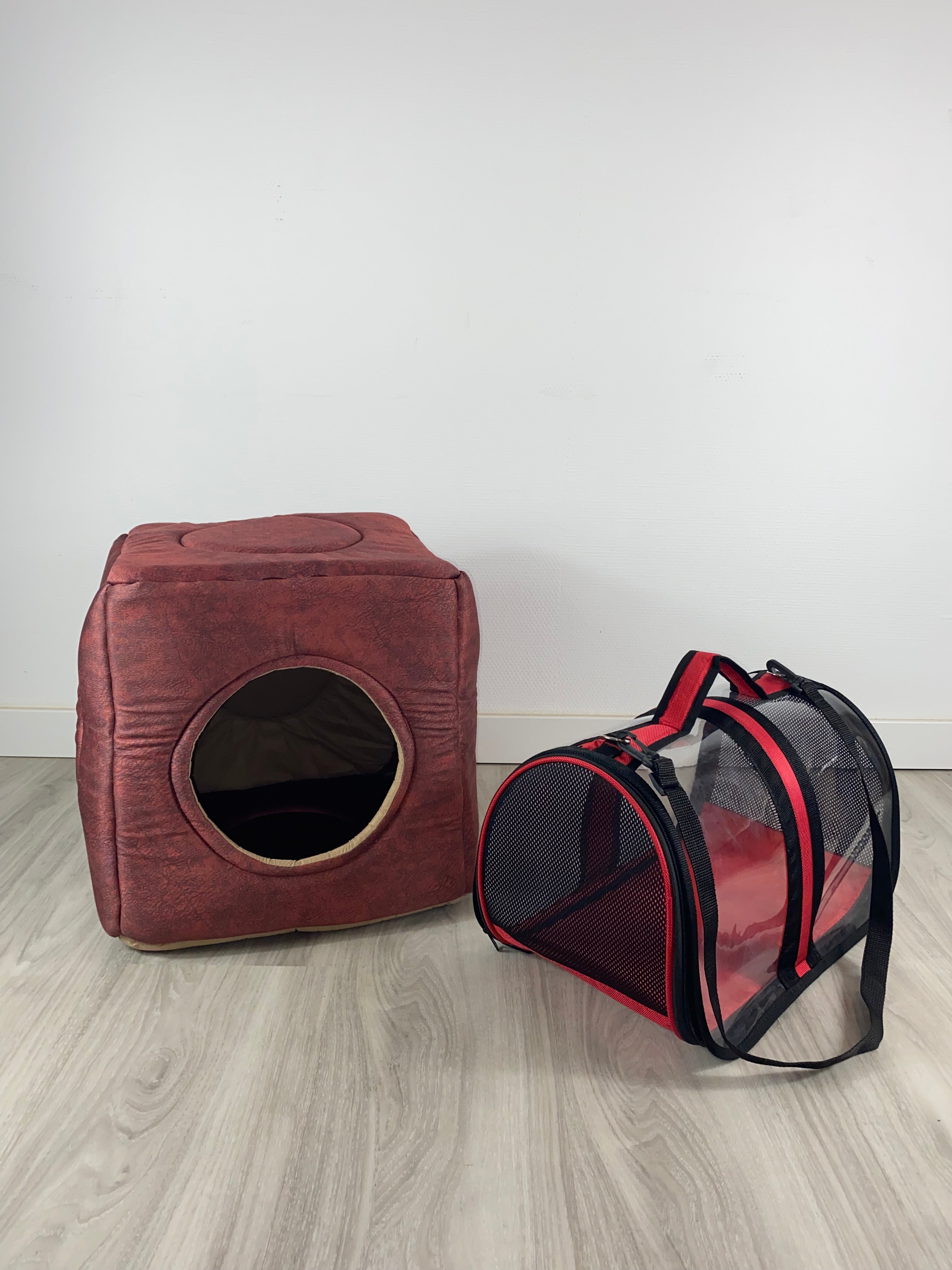 Wohlfühl-Set für deinen Vierbeiner: 3-in-1 Höhle + Transporttasche