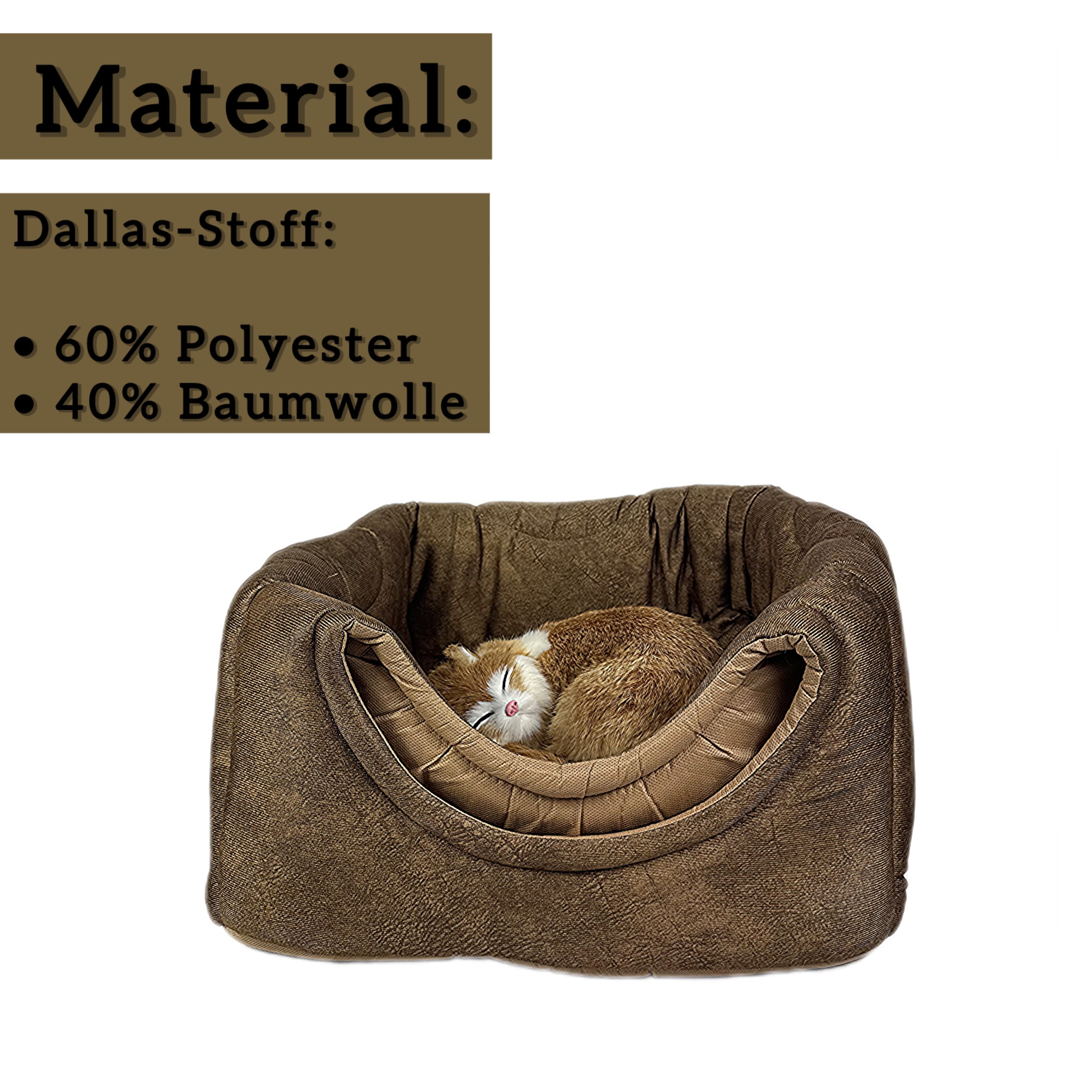 Die 3-in-1 Katzenhöhle, die Katzen lieben - zu jeder Jahreszeit. (Braun)