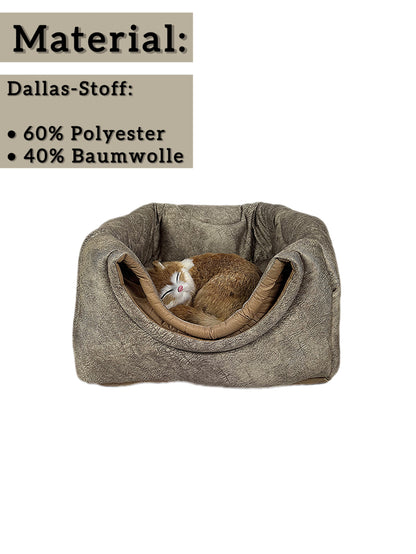 Katzenhöhle als Bett & Sessel in Beige