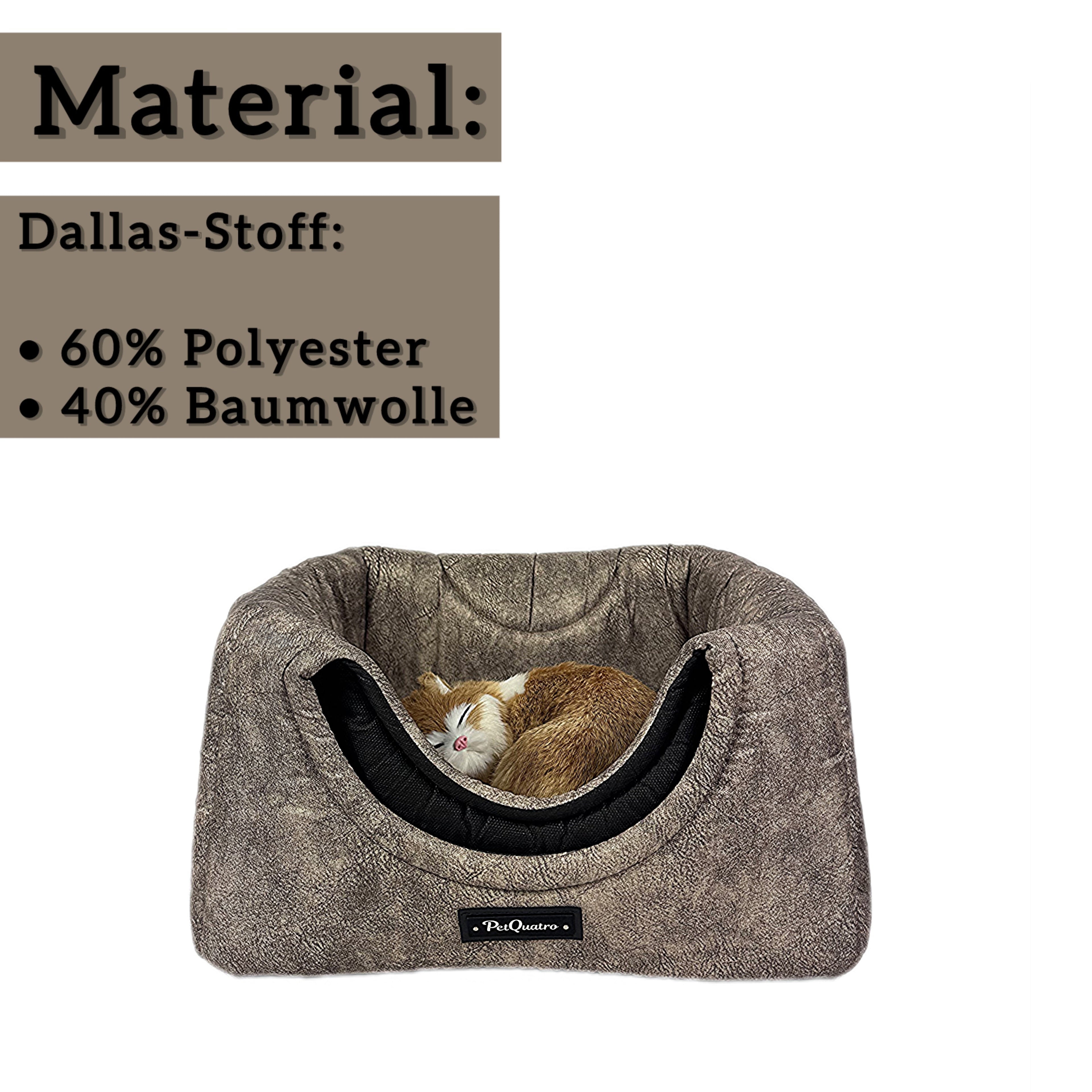 Die 3-in-1 Katzenhöhle, die Katzen lieben - zu jeder Jahreszeit. (Hellbraun)