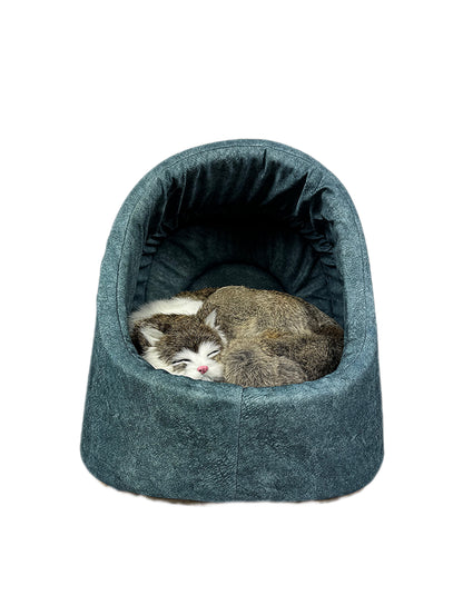 Kuschelhöhle für Katzen in Blau
