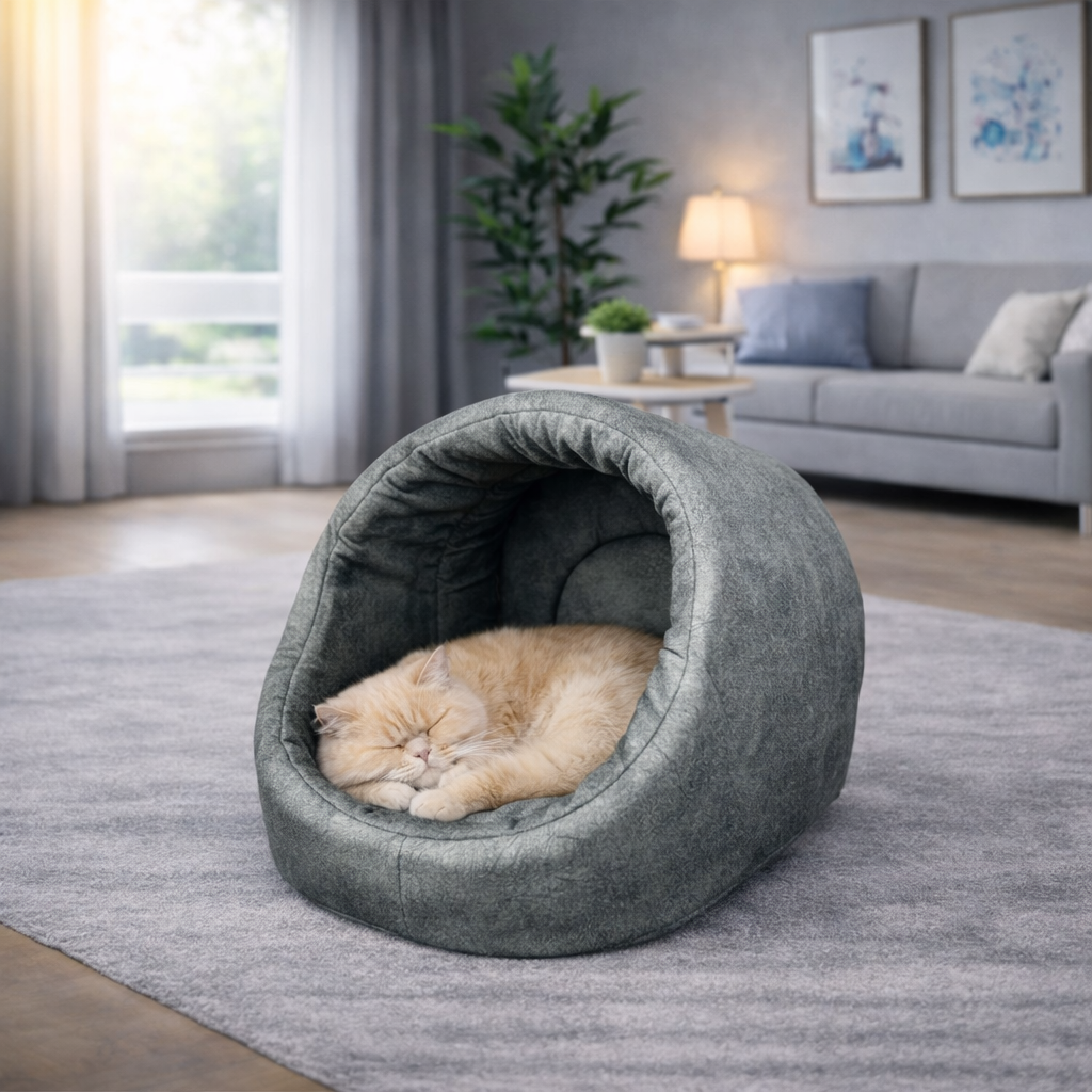 Kuschelhöhle für Katzen (Grau)