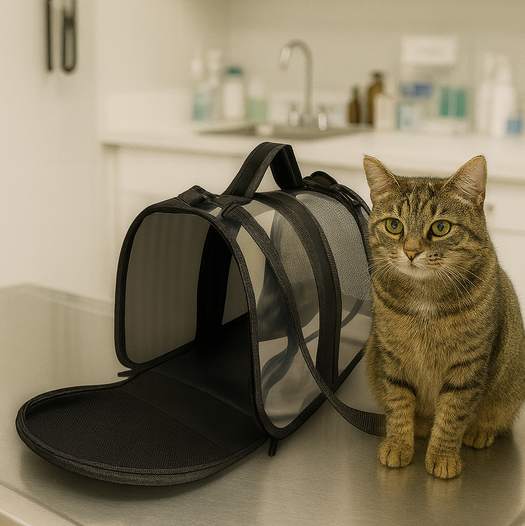 Transporttasche für Katzen (Schwarz)