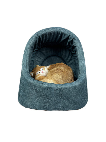 Kuschelhöhle für Katzen in Blau