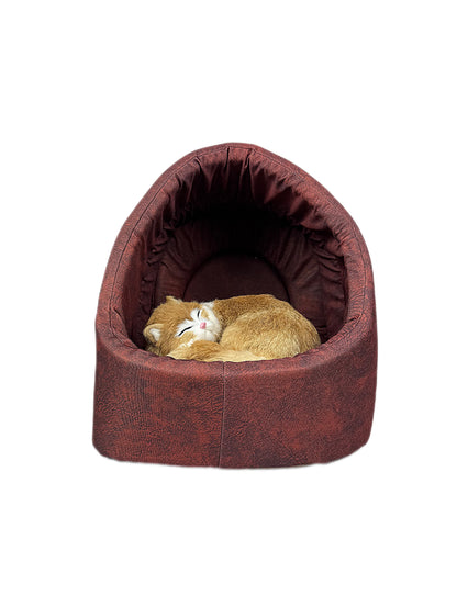 Kuschelhöhle für Katzen in Rot
