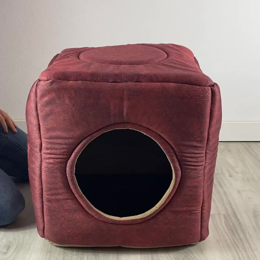 3-in-1 Katzenhöhle als Bett & Sessel 😺